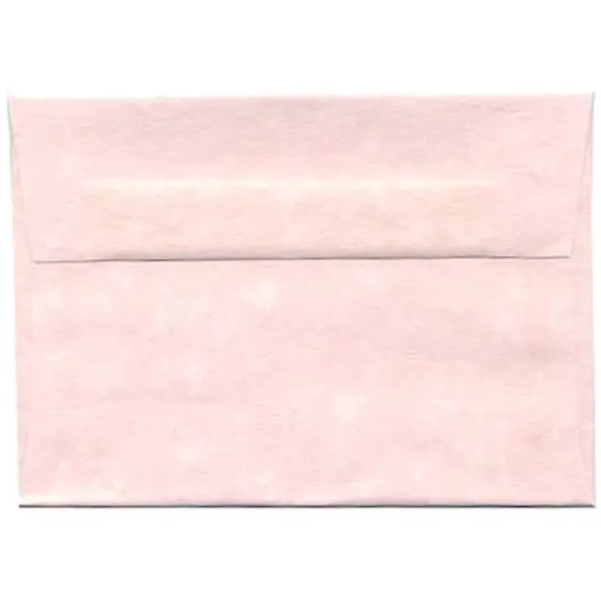 JAM Paper 5.25" x 7.25" Blank Flat Recycled Parchment Greeting Cards & Envelopes, 100ct. Pink {4}