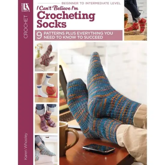 Leisure Arts&reg; I Can't Believe I'm Crocheting Socks Book {1}