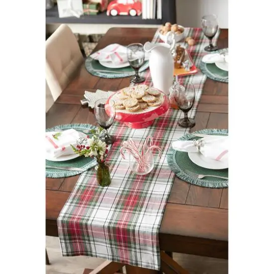 DII&reg; 72" Christmas Plaid Table Runner {10}