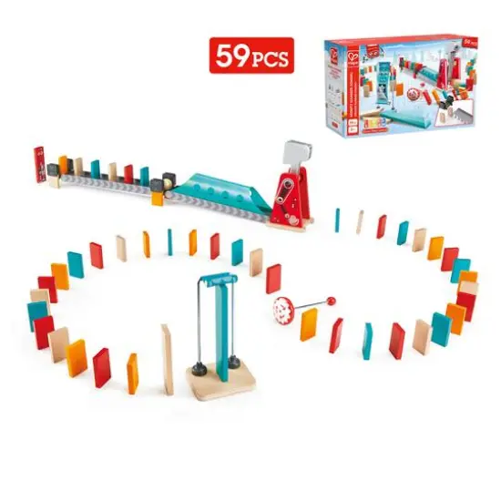 Hape Mighty Hammer Wooden Domino Ball Set {3}