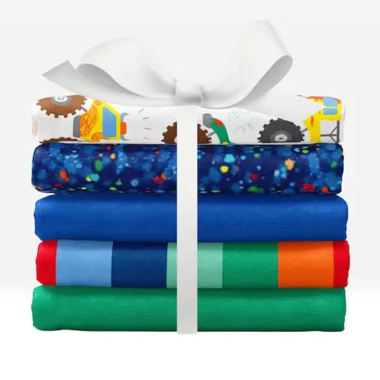 SINGER Monster Trucks Cotton Fabric Fat Quarters {1}