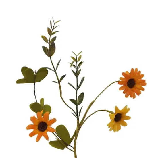 5ft. Orange Daisy Coiled Garland by Ashland&reg; {3}