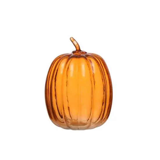 8" Glass Pumpkin by Ashland&reg; Orange {3}