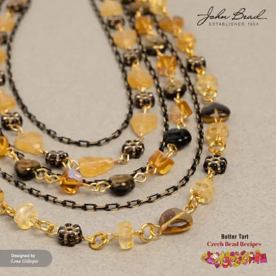 John Bead Czech Glass Recipe Box Beading Kit Butter Tart {3}