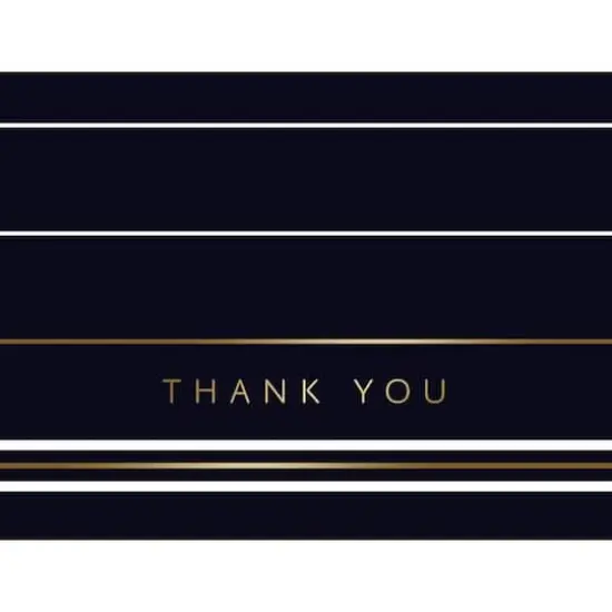 JAM Paper Vintage Stripe Everyday Thank You Card Set, 20ct. {1}