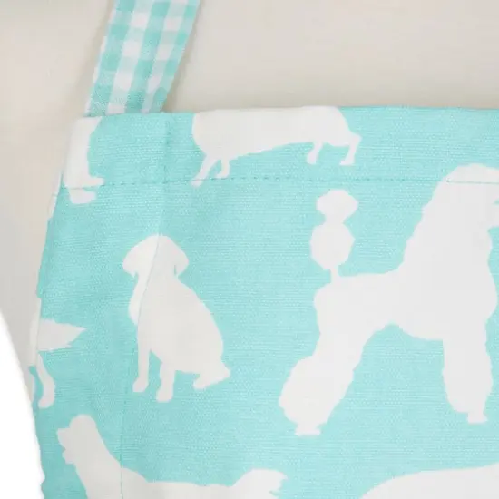 DII&reg; Dog Print Chef Apron Aqua {5}