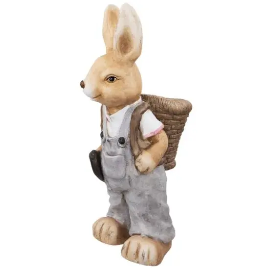 19.25" Boy Rabbit Outdoor Easter Garden Planter {6}