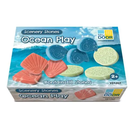 Yellow Door Scenery Stones Ocean Play Set {7}