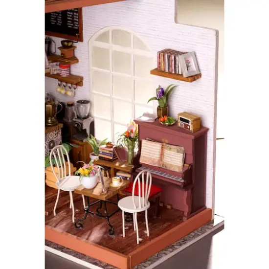 Rolife&reg; Simon's Coffee Shop DIY Miniature House Kit {4}