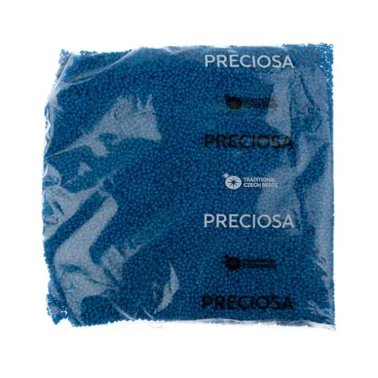 John Bead Terra Intensive 11/0 Czech Glass Seed Beads, 250g Blue Matte {3}