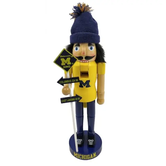 Santa's Workshop 12" Rivalry Nutcracker University of Michigan {1}
