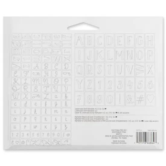 Letter Stencils Value Pack by Craft Smart&reg; {5}