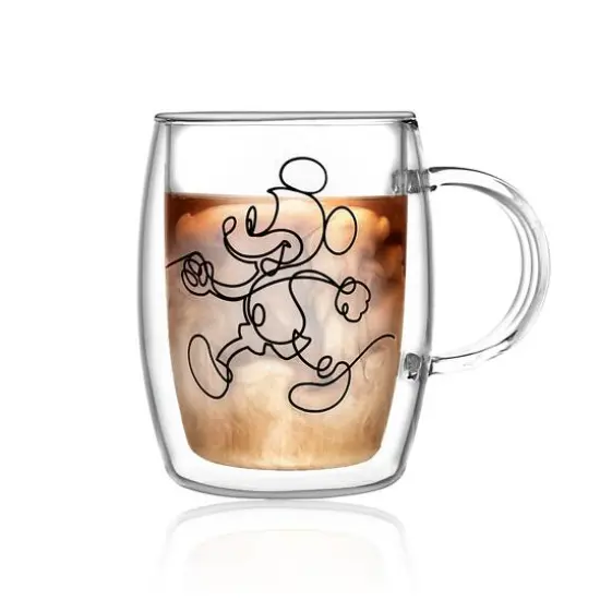 JoyJolt® Disney® 5.4oz. Mickey & Pluto Aroma Glass Mugs, 2ct. {4}