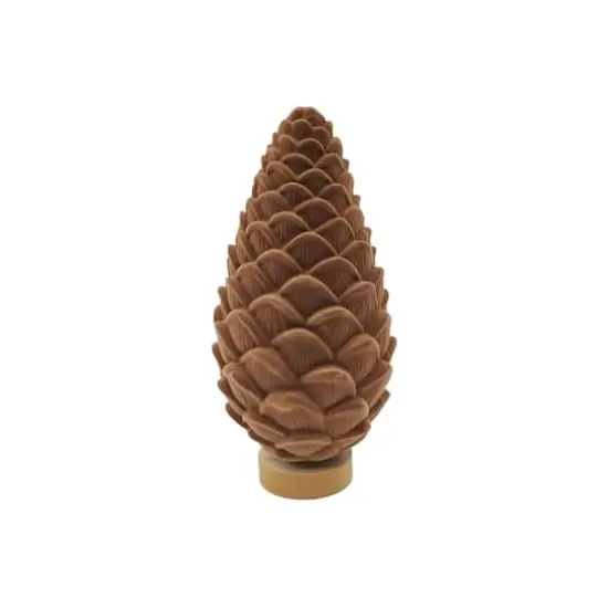 9.75" Light Brown Flocked Pinecone Tabletop D&eacute;cor by Ashland&reg; {1}