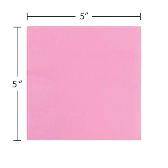 JAM Paper Small Beverage Napkins, 100ct. Baby Pink {4}