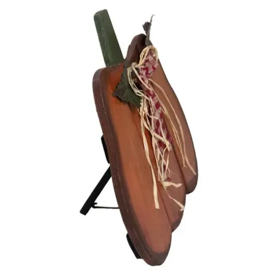 10" Green & Orange Fall Harvest Pumpkin {4}