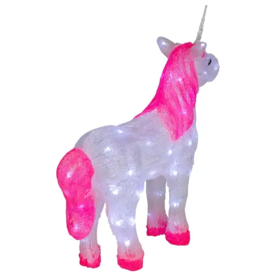 23" Lighted Commercial Grade Acrylic Unicorn Christmas Display Decoration {6}