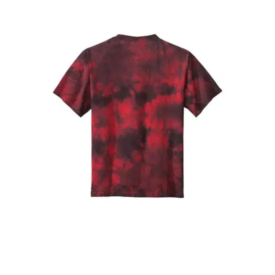 Port & Company&reg; Crystal Tie-Dye Youth T-Shirt Black/Red {5}
