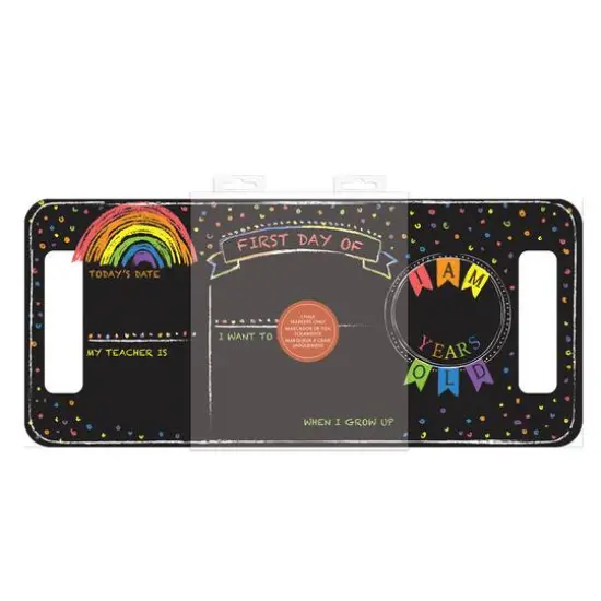 RoomMates Last or First Day of School Rainbow Double-Sided Chalkboard {6}