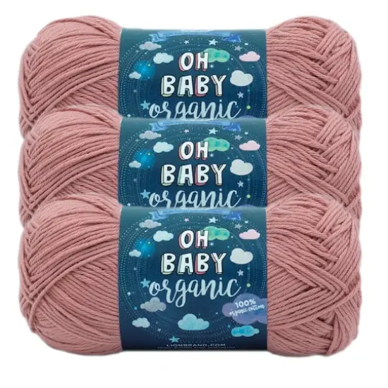 3 Pack Lion Brand&reg; Oh Baby&reg; Yarn Rose {1}