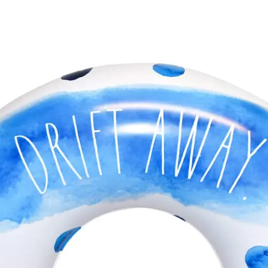 Rae Dunn 4ft. Drift Away Indigo Polka Dot Pattern Ring Float {5}