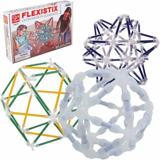 Hape Flexistix Leonardo's Elements Glow-in-the-Dark Building Kit {1}