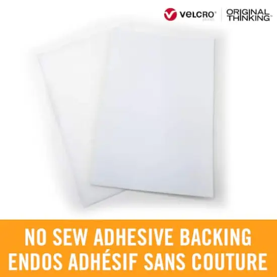 VELCRO&reg; Brand Sleek & Thin&trade; White Stick On Fastener Rectangle {7}