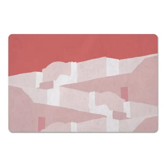 Pink Greece 27" x 18" Floor Mat {4}