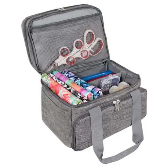 SINGER&reg; Large Gray Collapsible Sewing Supplies Organizer {4}