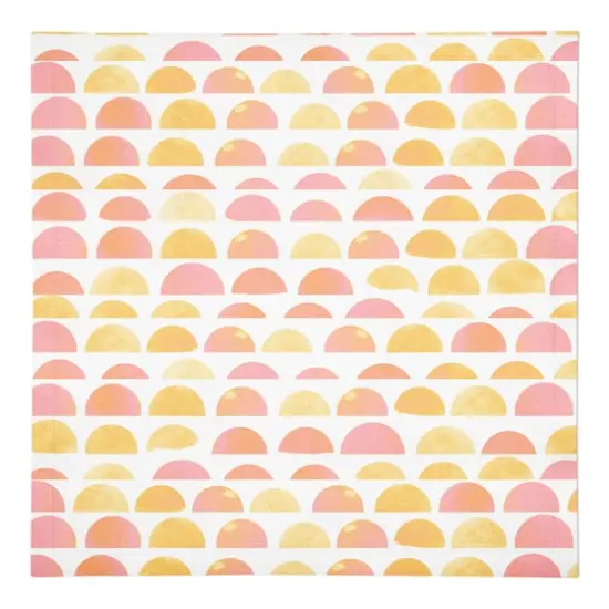 Half Circle Pattern 10" x 10" Cotton Twill Napkin {1}