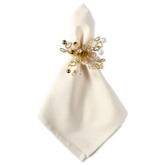 DII&reg; Gold Multi Bead Napkin Rings, 6ct. {7}