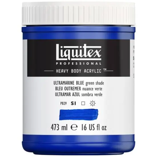 Liquitex&reg; Professional Heavy Body Acrylic&trade; Paint, 16oz. Ultramarine Blue (Green Shade) {4}