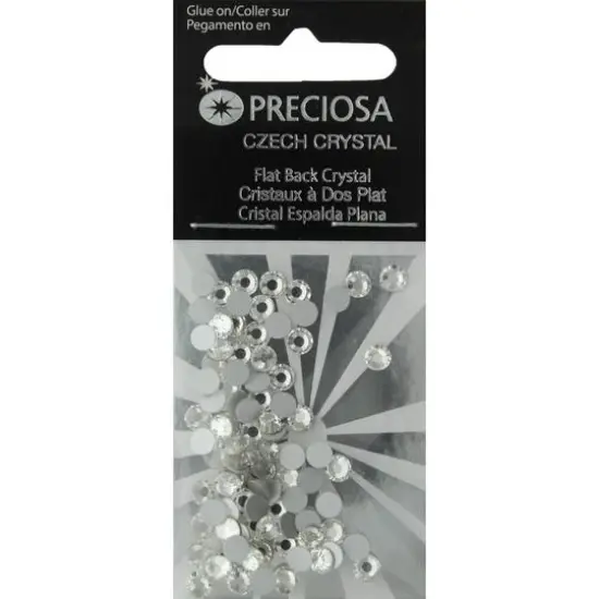 John Bead Preciosa VIVA12 Flat Back Czech Crystal Rhinestones, 4mm {1}