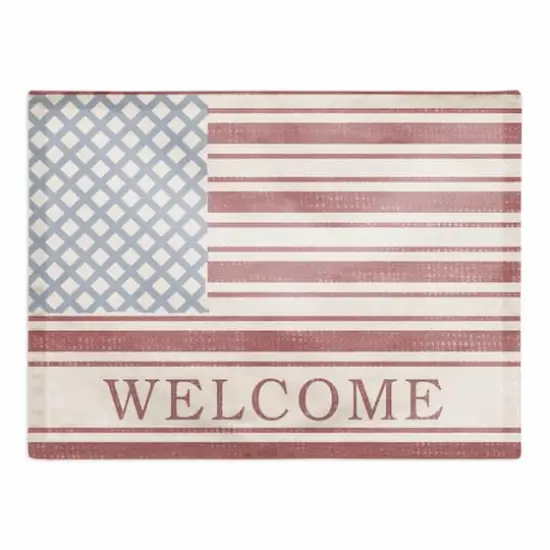 Designs Direct Welcome Flag Cotton Twill Placemat {1}