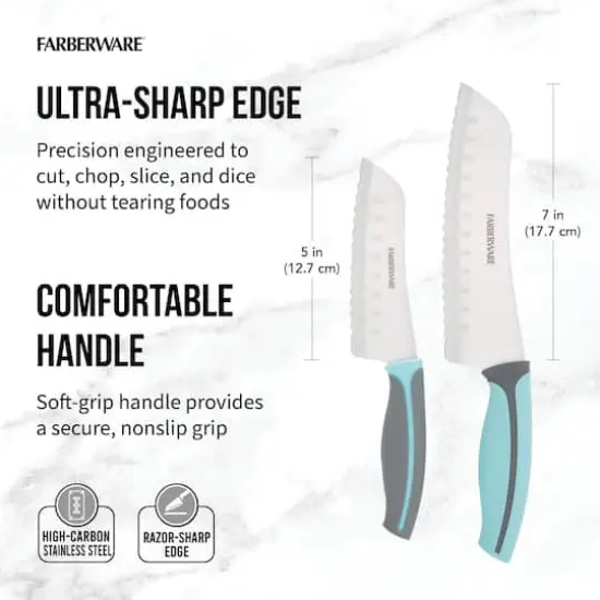 Farberware Precise Slice Santoku Knife Set {4}