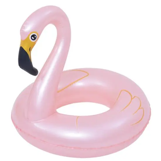 Pool Central® 24" Pink Inflatable Flamingo Swimming Pool Ring Float {1}