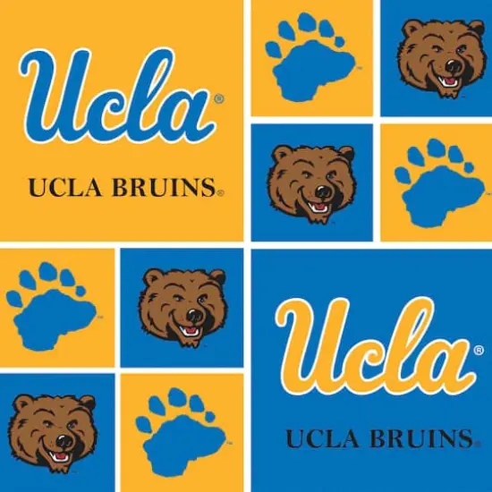 NCAA UCLA Bruins Block Cotton Fabric {1}