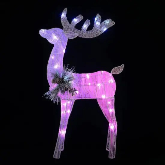 Mr. Christmas 3ft. Outdoor Animated Fiber-Optic Reindeer {3}