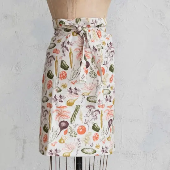Hello Honey&reg; Multicolor Garden Cotton & Linen Apron with Pocket {3}
