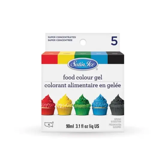 Satin Ice&reg; Food Color Gel, 5ct. {1}