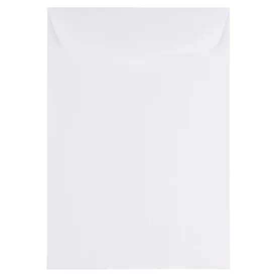 JAM Paper 7" x 10" White Open End Catalog Commercial Envelopes {1}