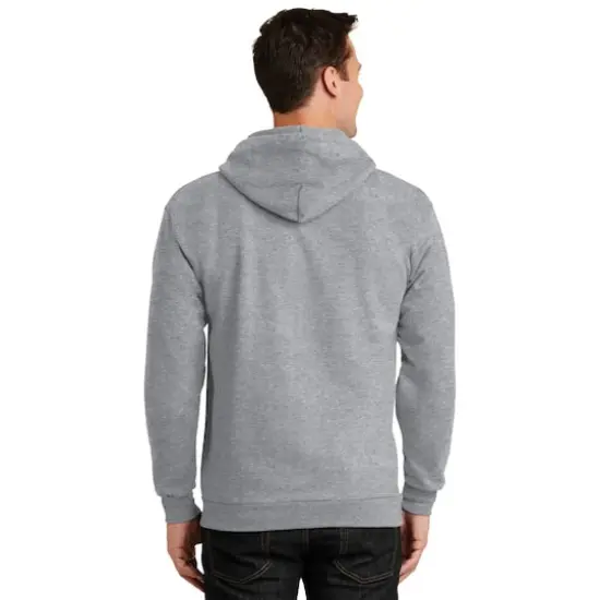 Port & Company&reg; Tall Essential Fleece Full-Zip Hooded Sweatshirt Athletic Heather {5}