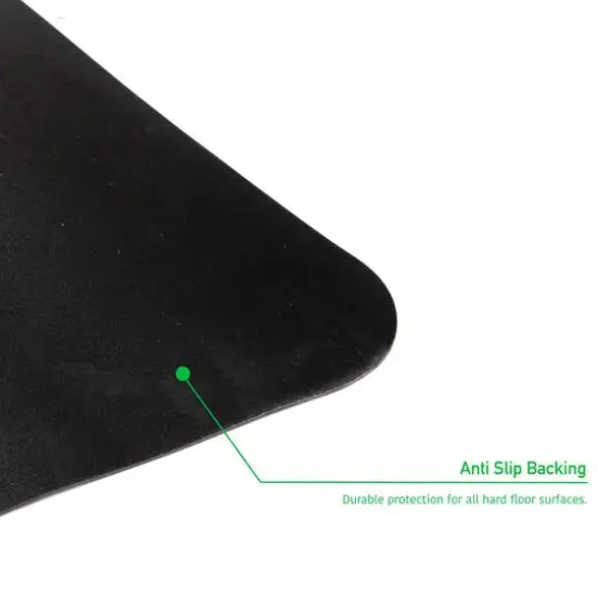 Mind Reader Black Office Chair Mat for Hardwood Floors {6}