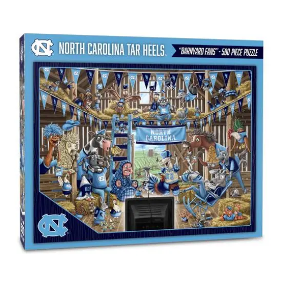 College Barnyard Fans 500 Piece Puzzle North Carolina Tar Heels {1}