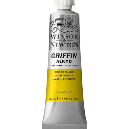 Winsor & Newton&trade; Griffin Alkyd Fast Drying Oil Colour&trade;, 37mL Winsor Yellow {1}