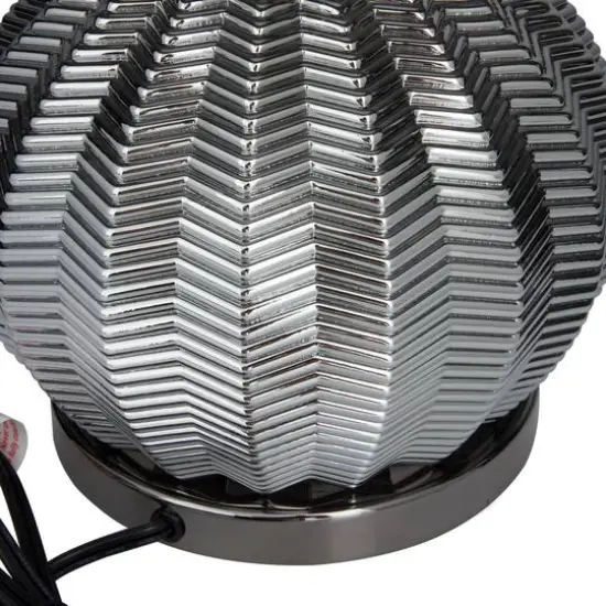 Black Polyester Transitional Table Lamp, 20" x 17" x 14" {6}