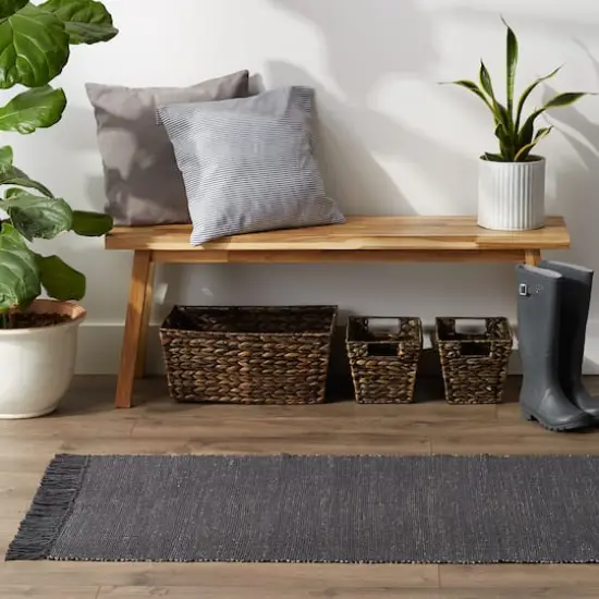 DII&reg; 2-Tone Ribbed Rug, 2.5ft. x 6ft. Mineral/Off White {4}