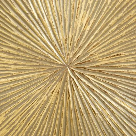 CosmoLiving by Cosmopolitan Gold Metal Contemporary Sculpture, 23" x 18" x 4" {4}