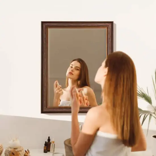 Head West 28" Bronze & Copper Oil-Rubbed Framed Wall Mirror {3}