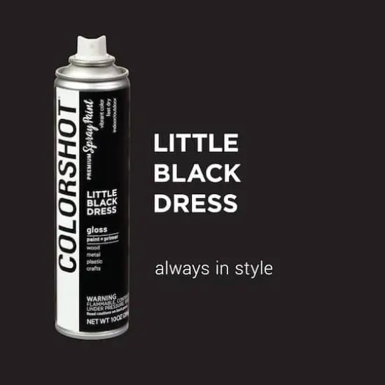 COLORSHOT&reg; Premium Gloss Spray Paint Little Black Dress {3}